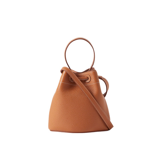 미니 TB 버킷 백 웜 러셋 브라운