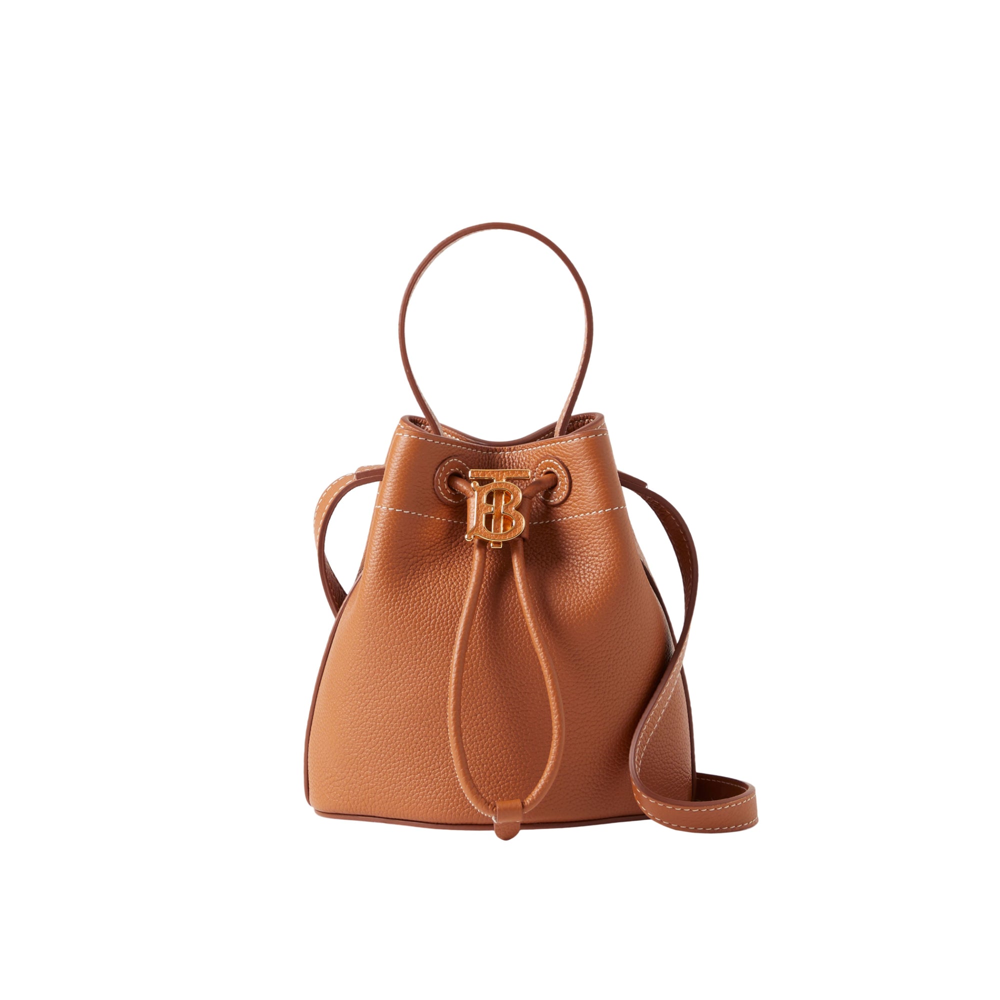 미니 TB 버킷 백 웜 러셋 브라운