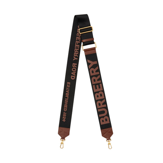 호스페리 모티프 웨빙 백 스트랩 블랙/다크 브라운