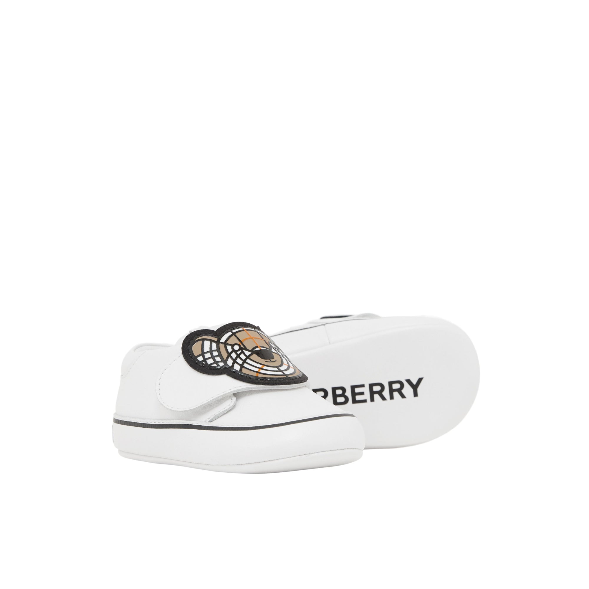 토마스 베어 아플리케 나일론 부티 옵틱 화이트