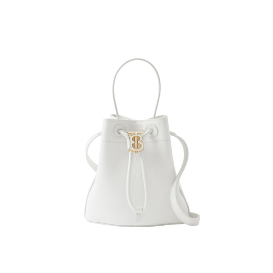 미니 TB 버킷 백 옵틱 화이트