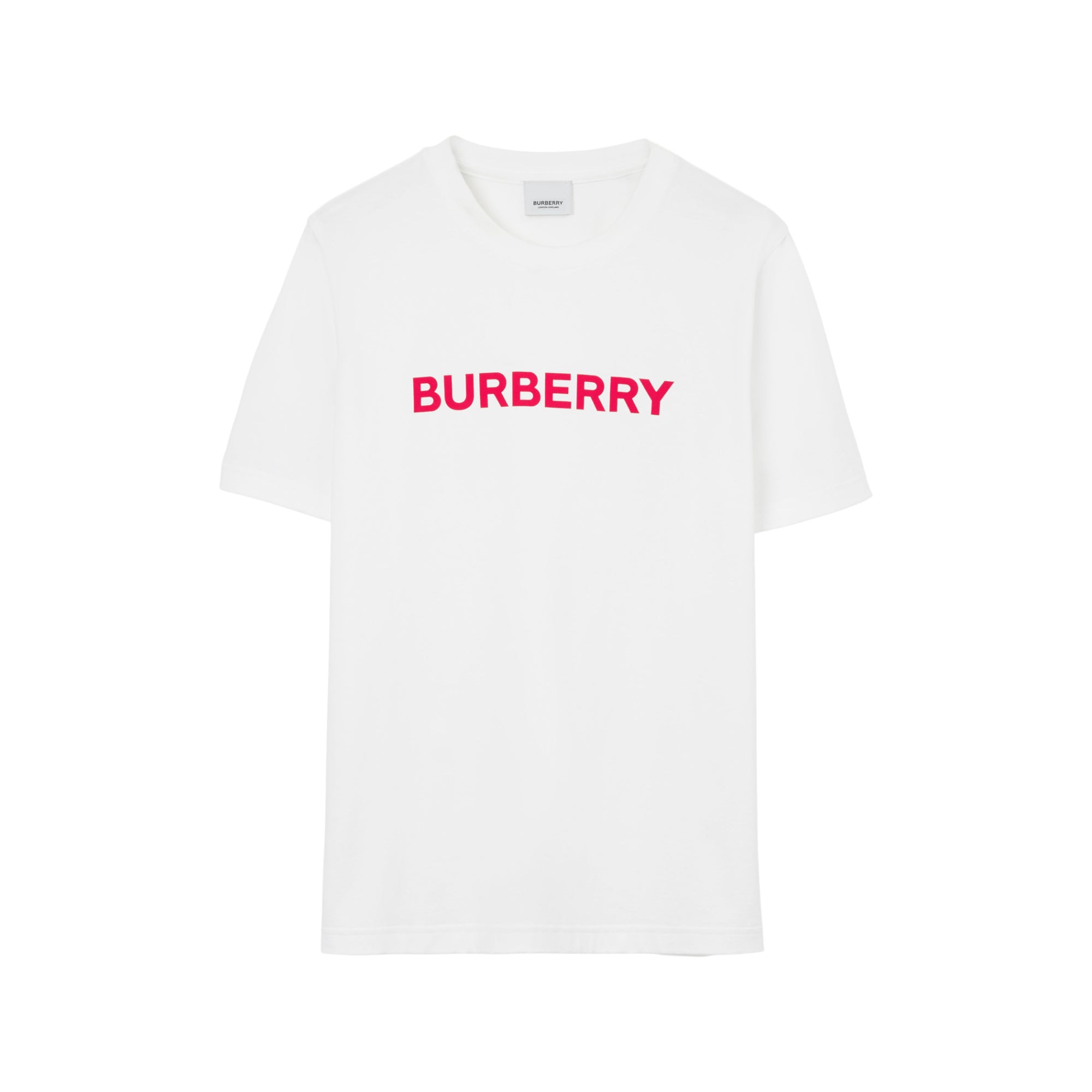 로고 코튼 티셔츠 화이트