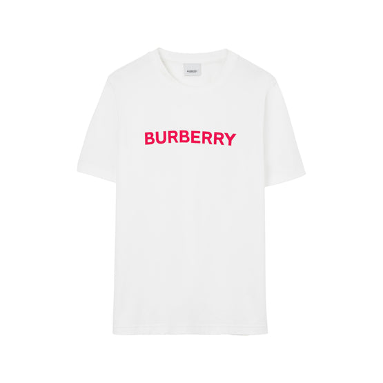 로고 코튼 티셔츠 화이트