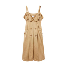 비스코스 코튼 블렌드 트렌치 드레스 소프트 폰