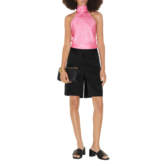 EKD 실크 스카프 톱 버블검 핑크