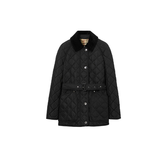 퀼팅 나일론 재킷 블랙