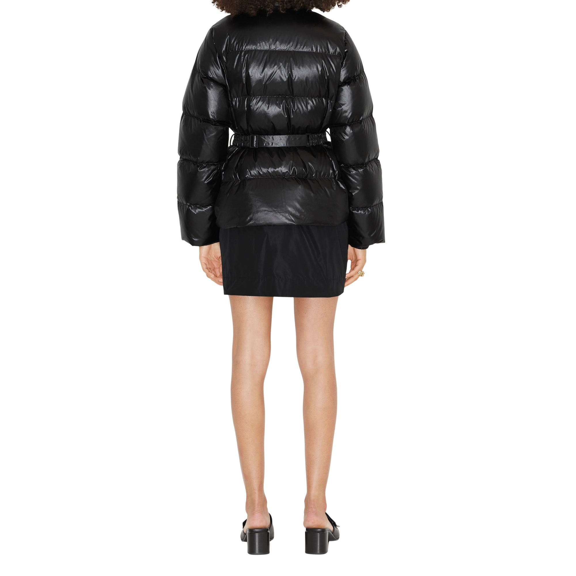 나일론 퍼퍼 재킷 블랙