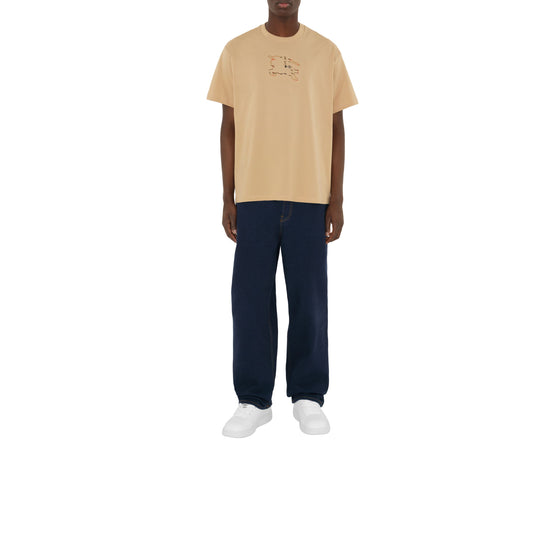 체크 EKD 코튼 티셔츠 소프트 폰