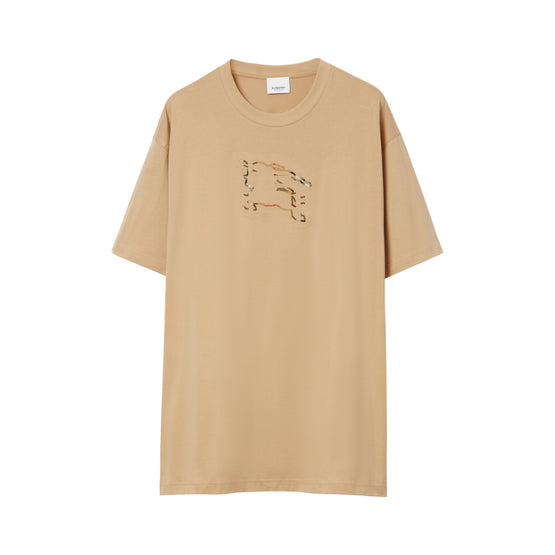 체크 EKD 코튼 티셔츠 소프트 폰