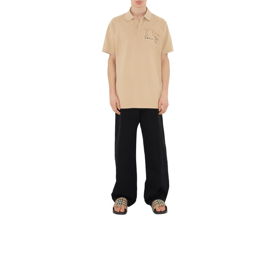 체크 EKD 코튼 폴로셔츠 소프트 폰