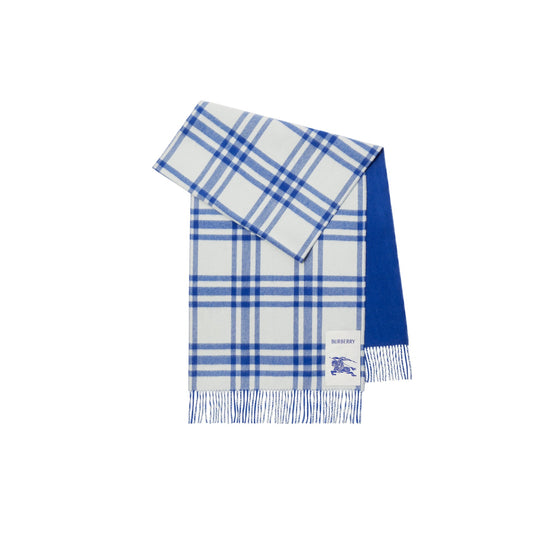 리버시블 체크 캐시미어 스카프 나이트