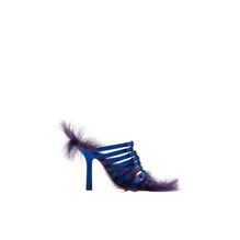 새틴 스텝 퍼즈 샌들 나이트/리본