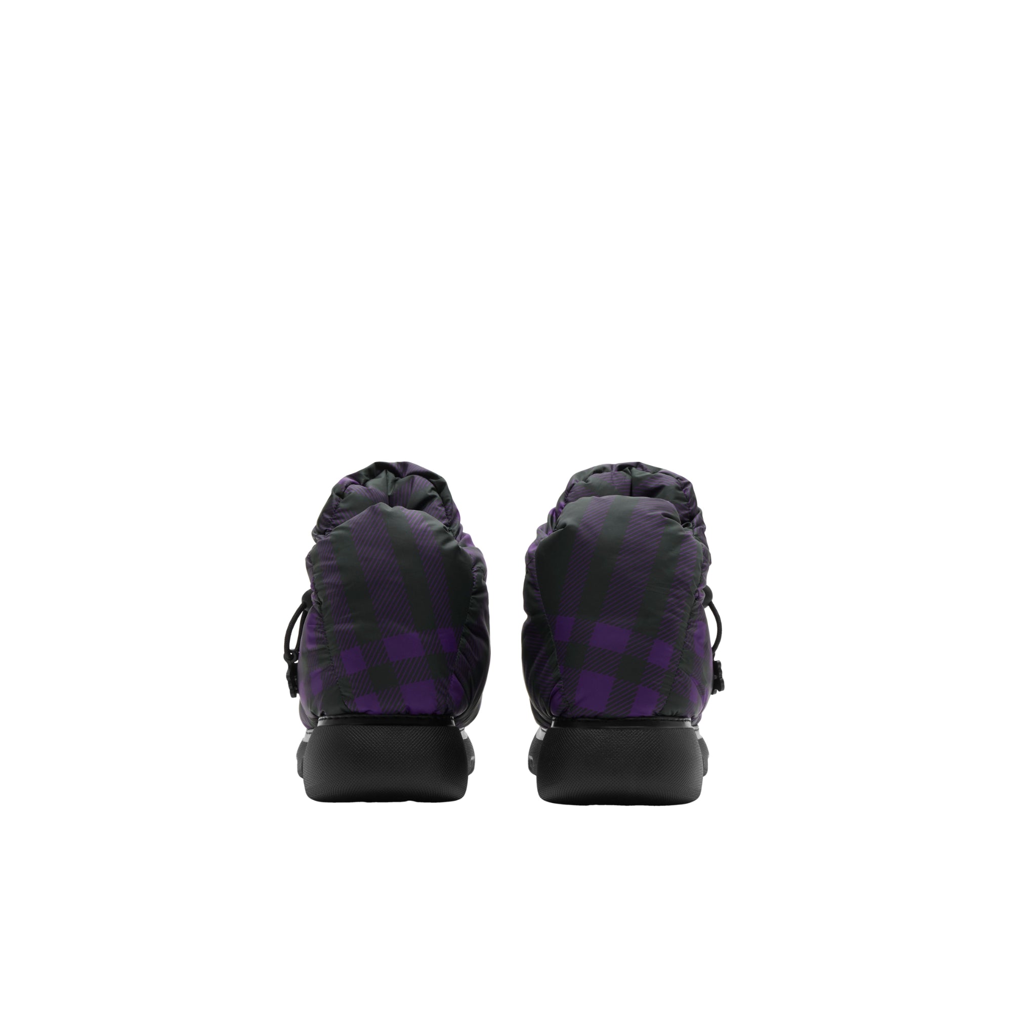 체크 필로우 부츠 로열