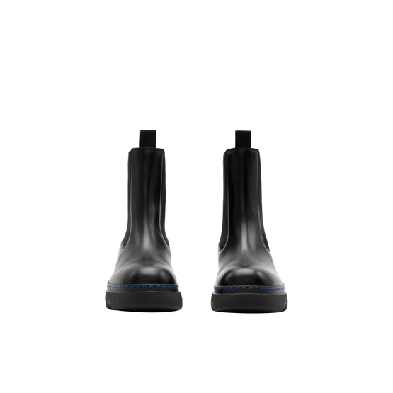 레더 크리퍼 첼시 부츠 블랙