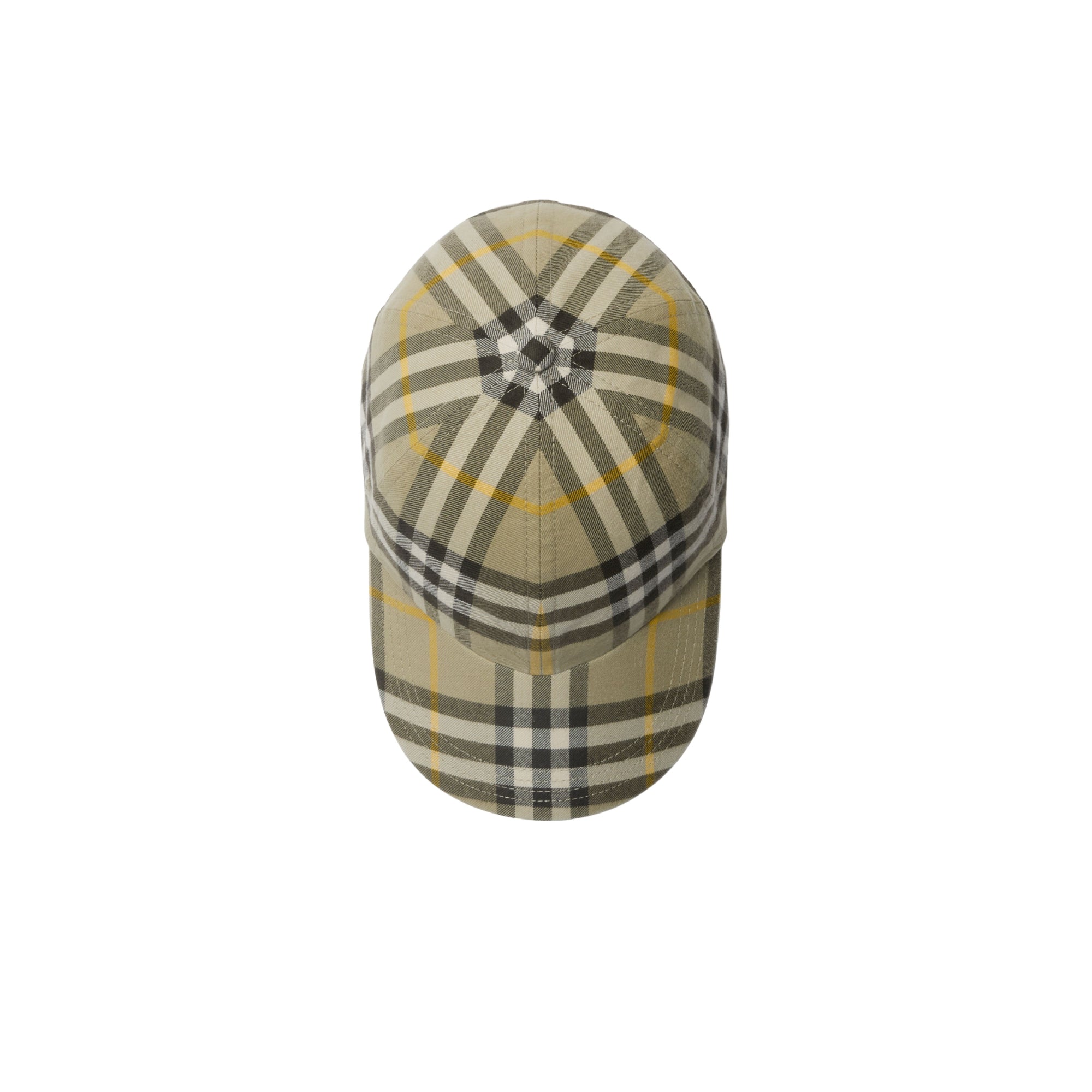 체크 코튼 야구 모자 헌터