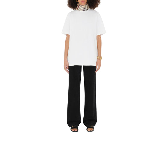 체크 실크 스카프 스톤