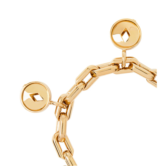 할로우 메달리언 브레이슬릿 골드