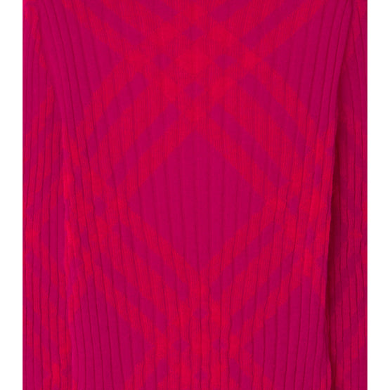 체크 모헤어 블렌드 스웨터 리플