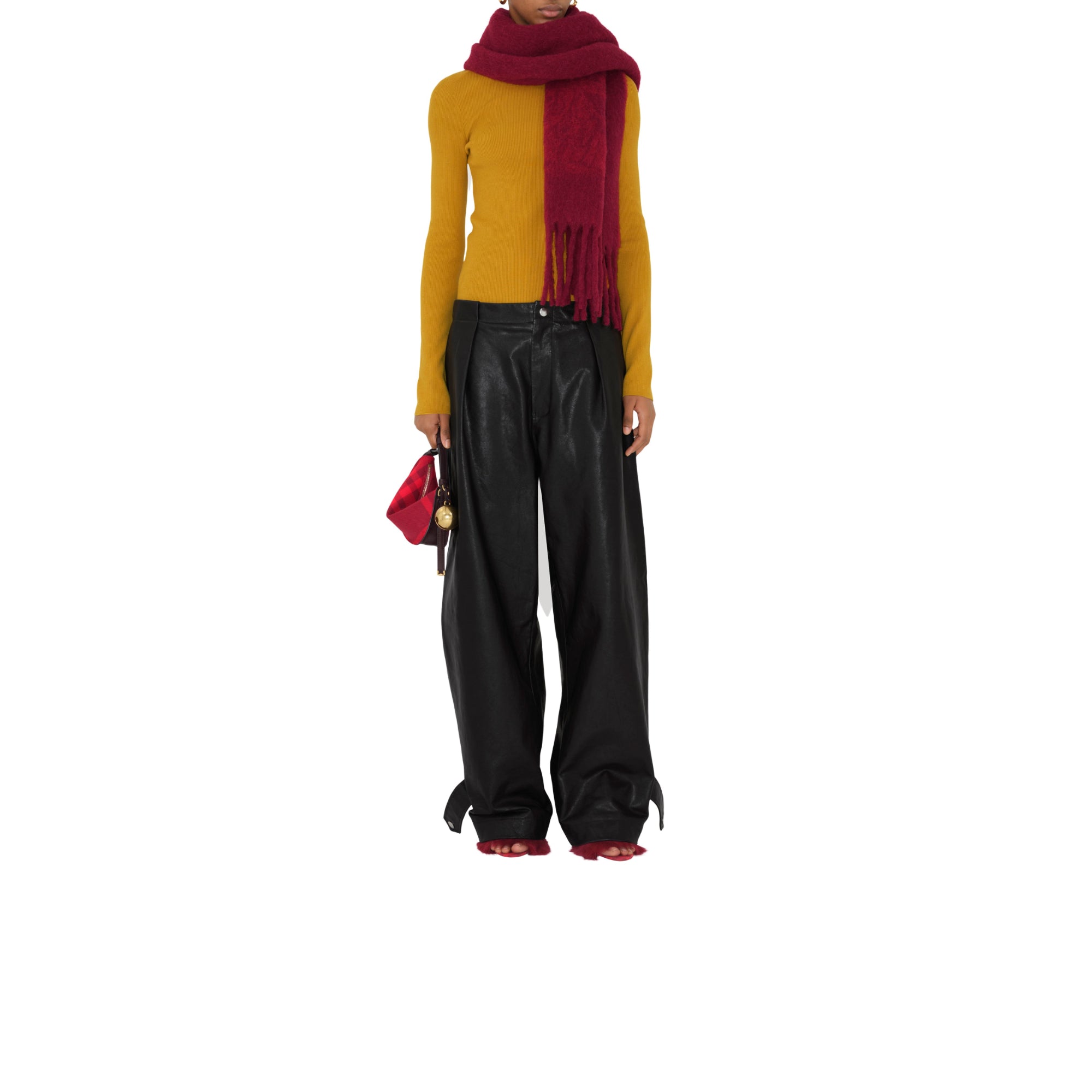 EKD 알파카 울 블렌드 스카프 리플