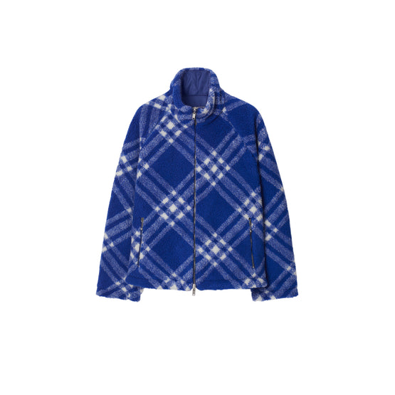 리버시블 체크 플리스 재킷 나이트