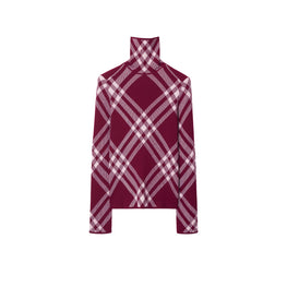 체크 울 블렌드 스웨터 리플