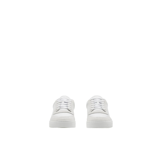 레더 체크 코튼 스니커즈 옵티컬 화이트/나이트