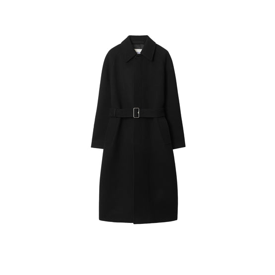 울 카 코트 블랙