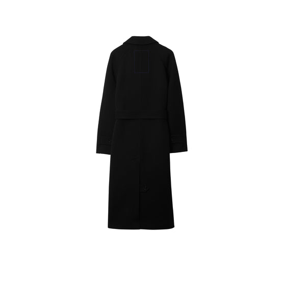 울 카 코트 블랙