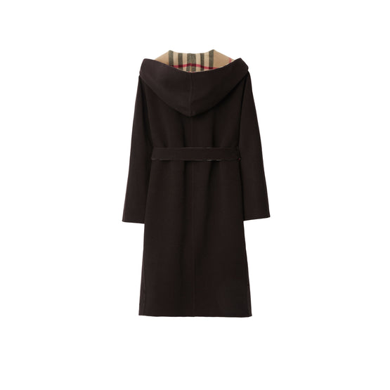 울 랩 코트 다크 오터/아카이브 베이지