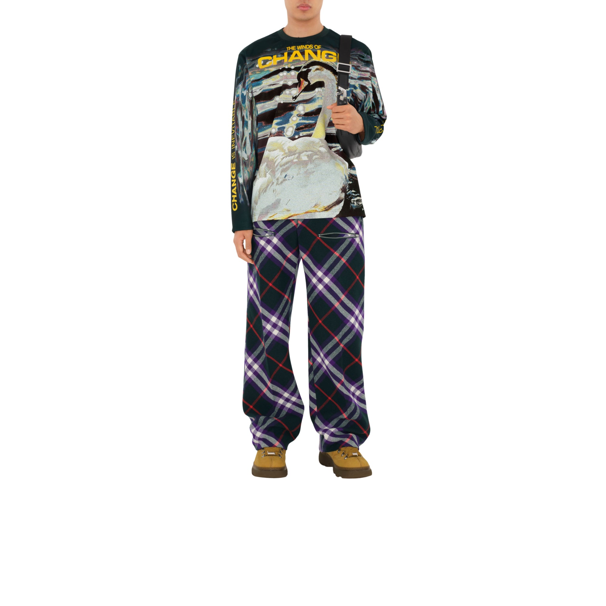 쉴드 크로스바디 백 블랙