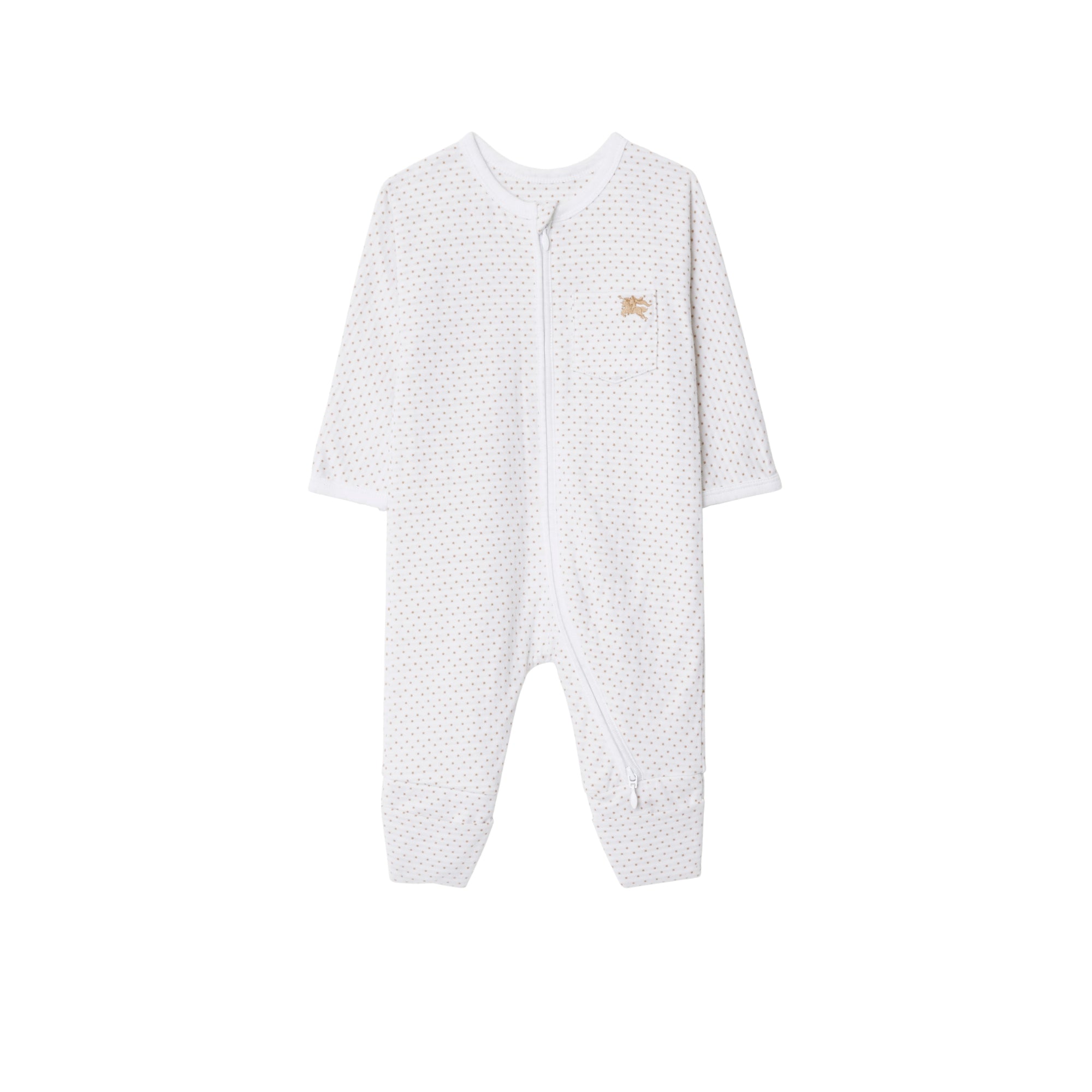 폴카 도트 코튼 2피스 베이비 선물 세트 아카이브 베이지