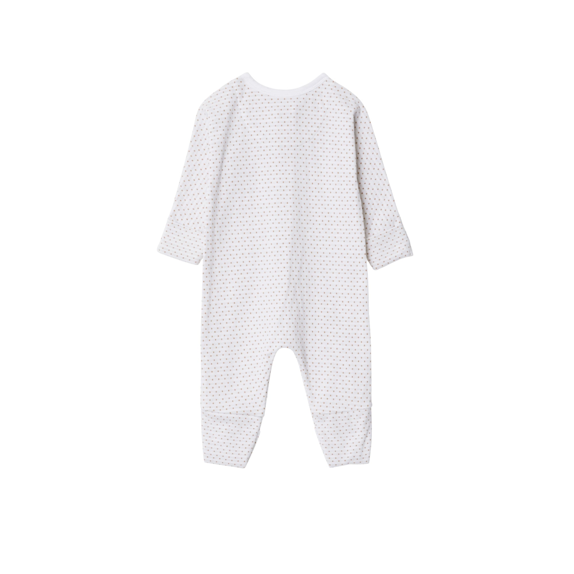 폴카 도트 코튼 2피스 베이비 선물 세트 아카이브 베이지