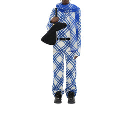 체크 울 블렌드 오버셔츠 나이트