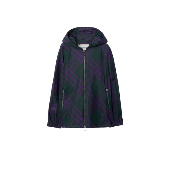 체크 나일론 재킷 바인