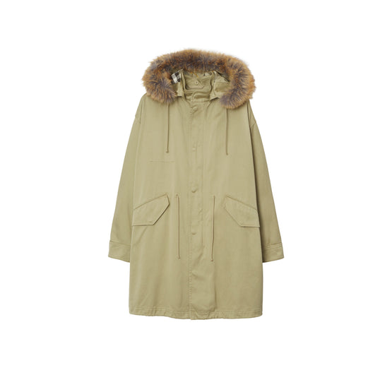 인조 퍼 코튼 파카 헌터