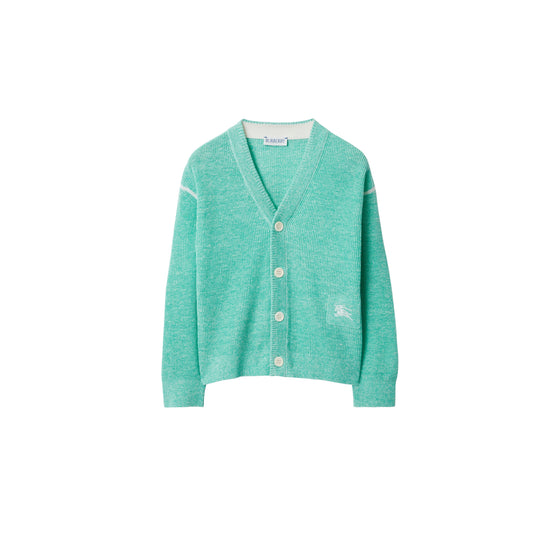 리넨 코튼 카디건 파스텔 민트