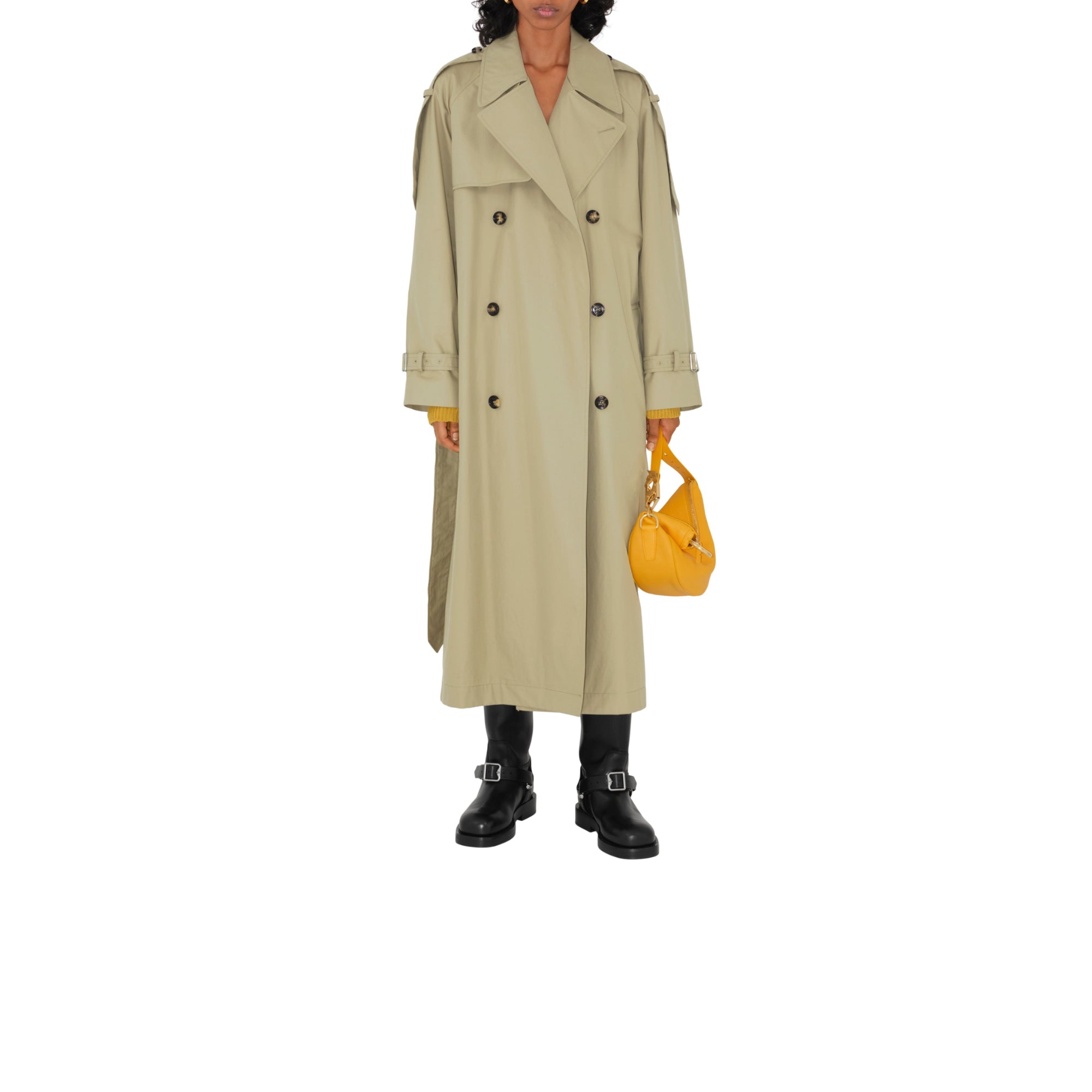 롱 개버딘 캐슬포드 트렌치코트 헌터