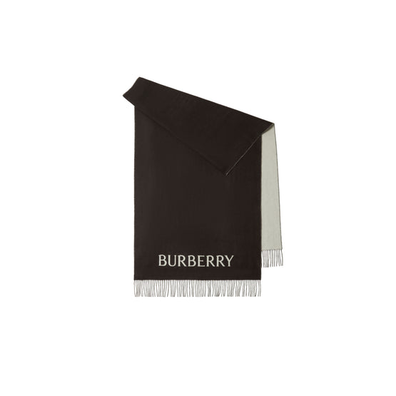 로즈 캐시미어 스카프 오터/화이트