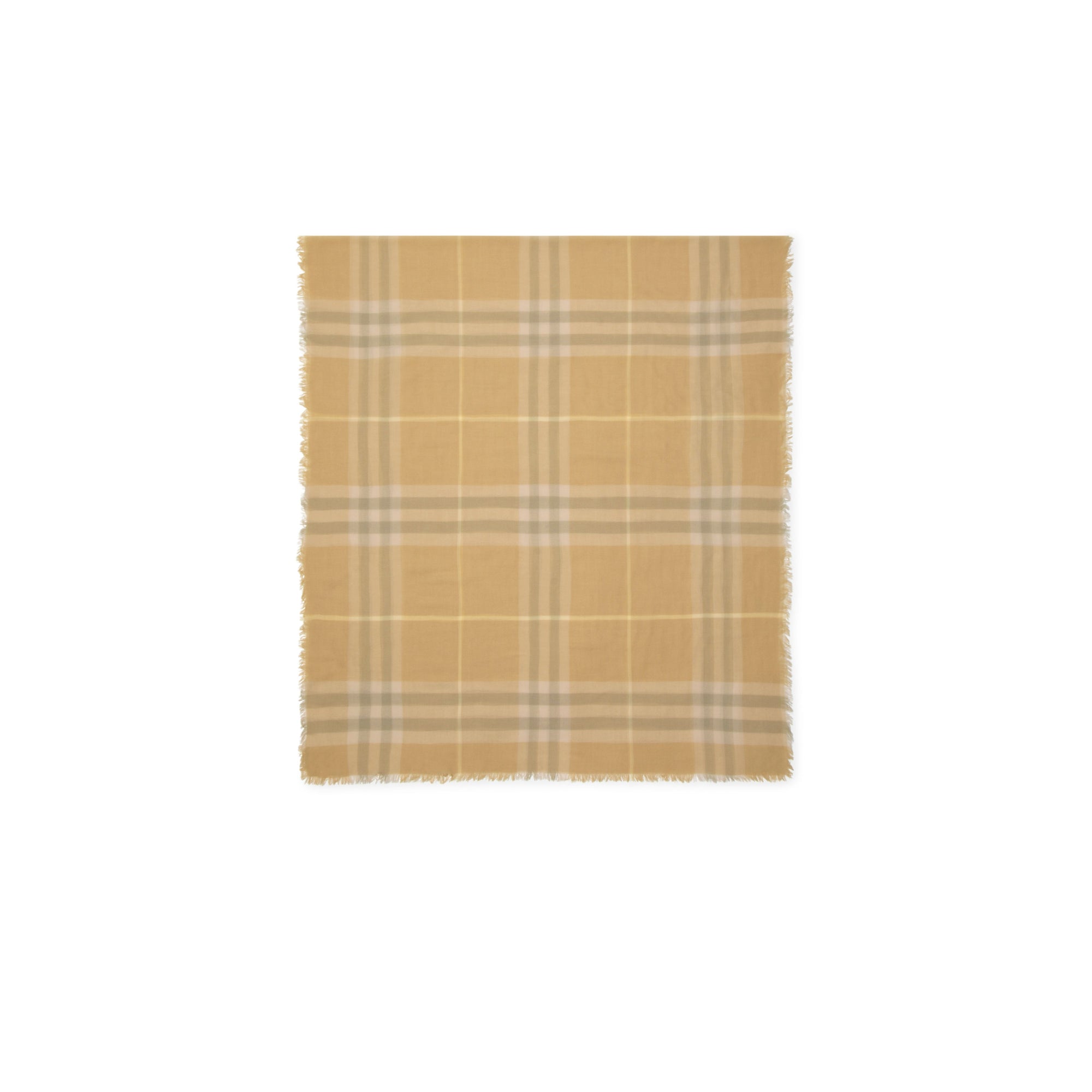 체크 울 스카프 플랙스