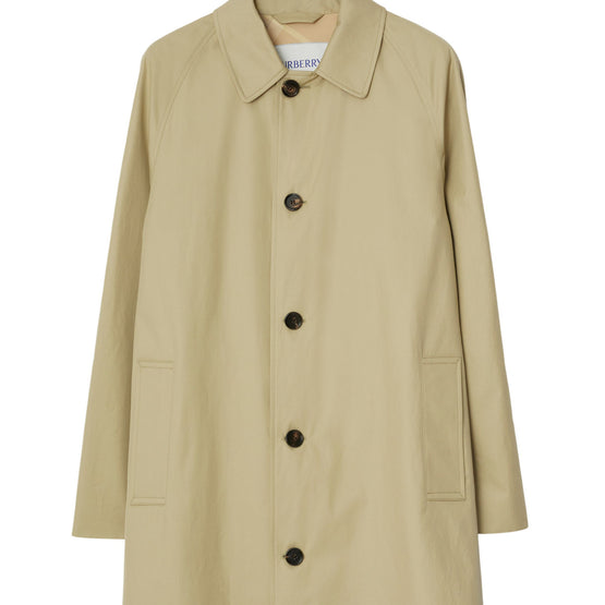 미드 렝스 개버딘 카 코트 헌터