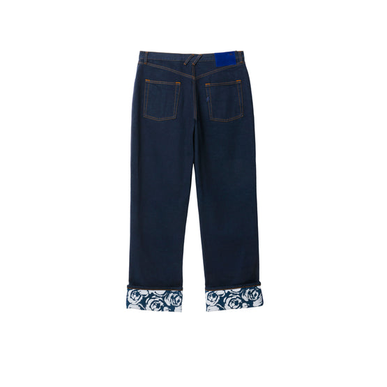 레귤러핏 헤비웨이트 데님 진 인디고 블루