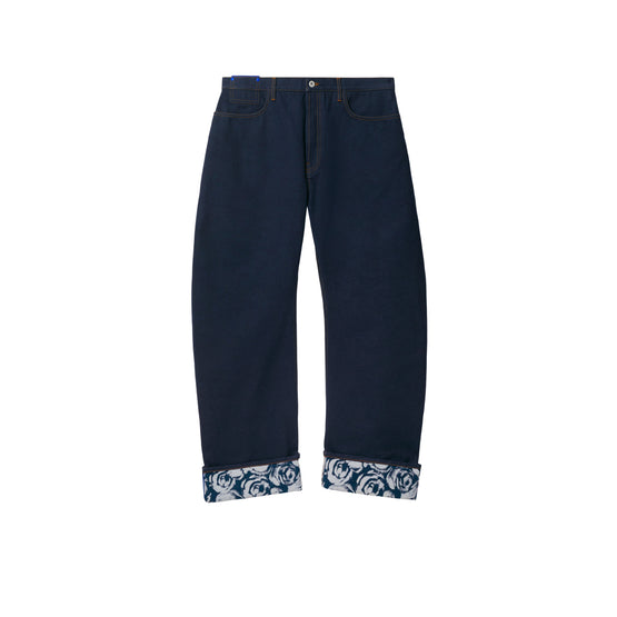 릴랙스핏 헤비웨이트 데님 진 인디고 블루