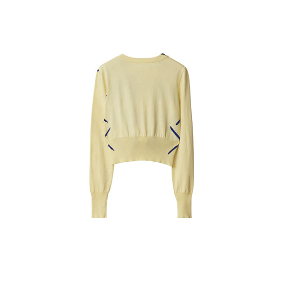 아가일 코튼 카디건 셔벗