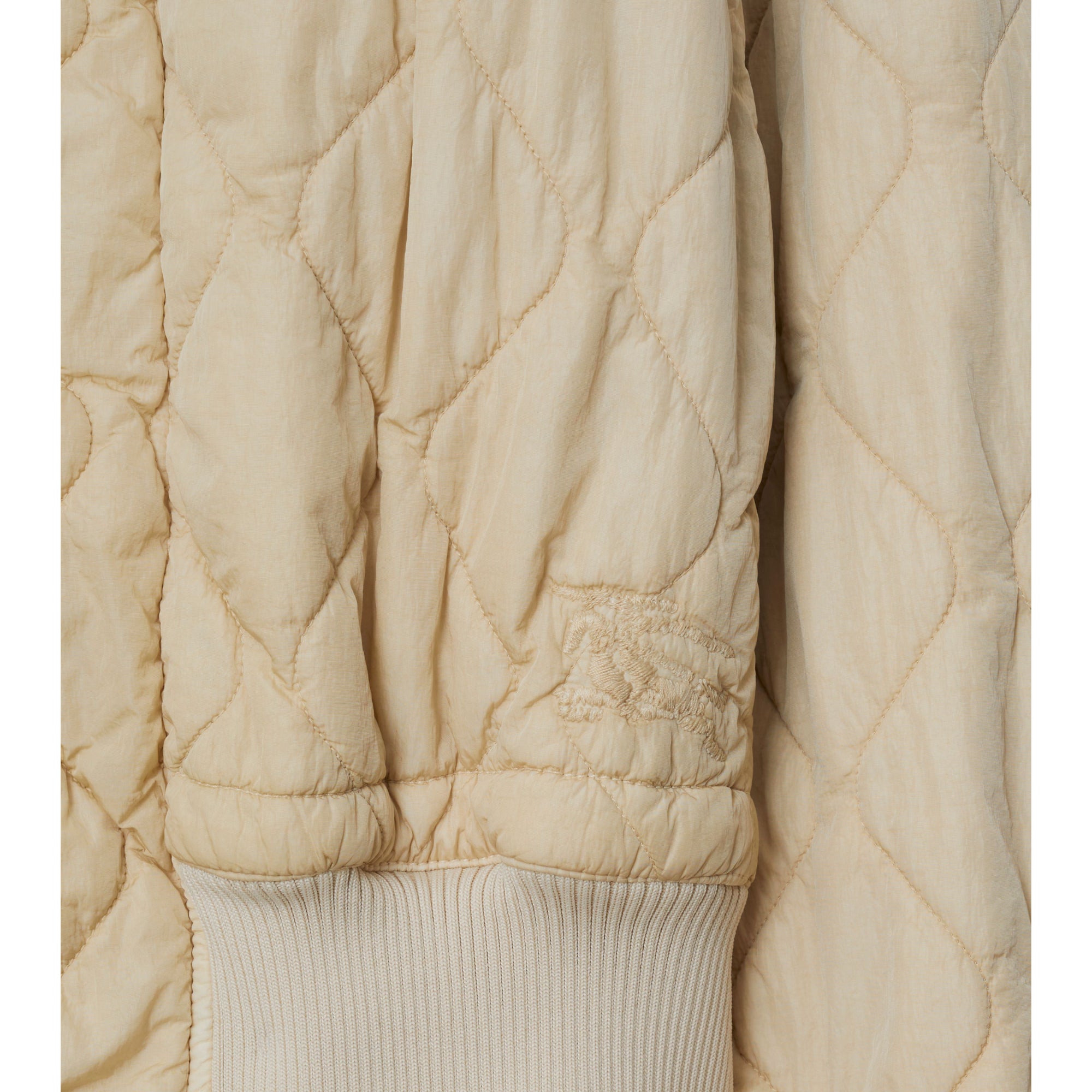 퀼팅 나일론 보머 재킷 솝