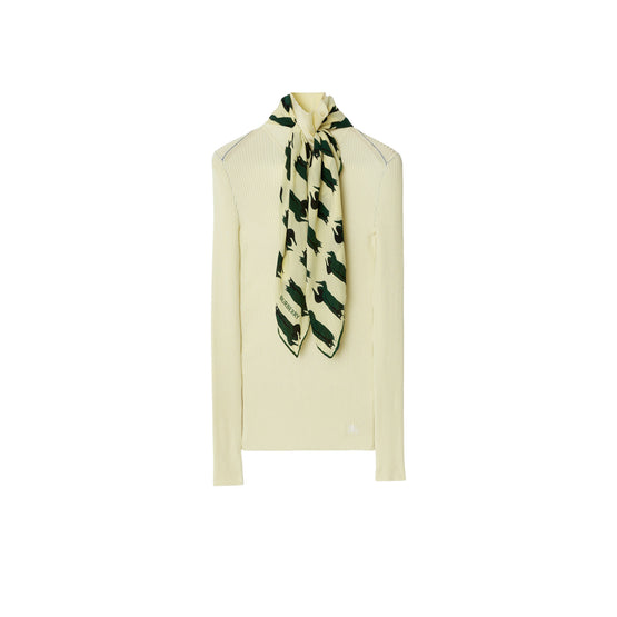 스카프 리브 니트 스웨터 셔벗