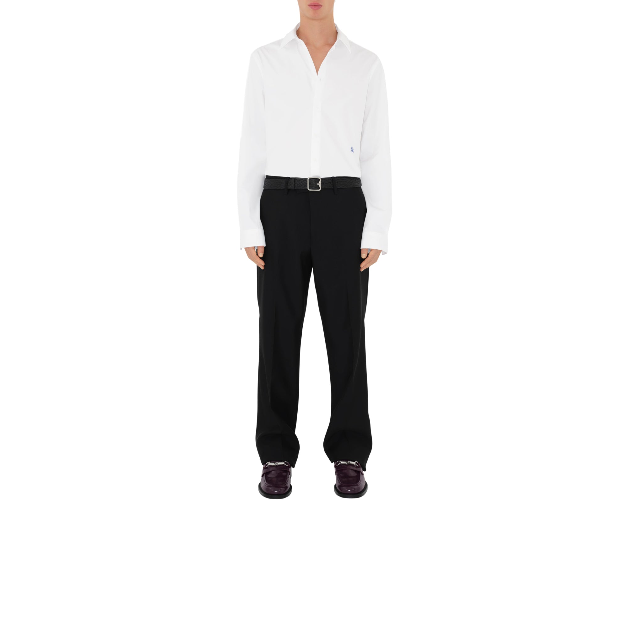 코튼 포멀 셔츠 화이트