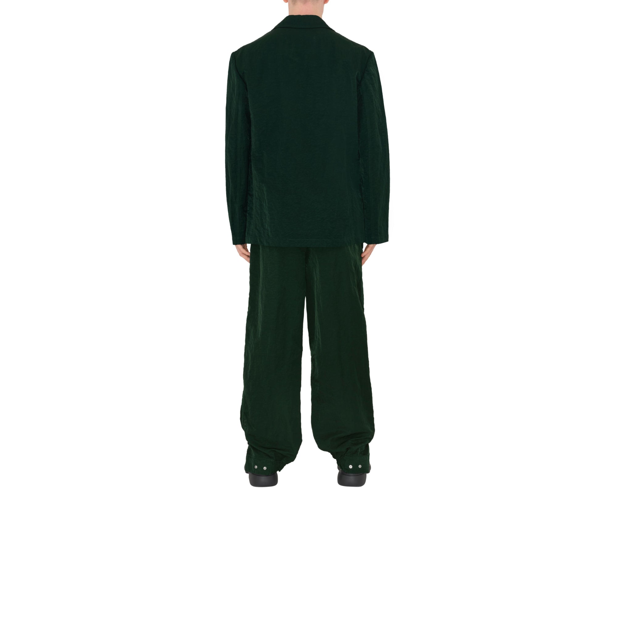 나일론 테일러드 팬츠 아이비