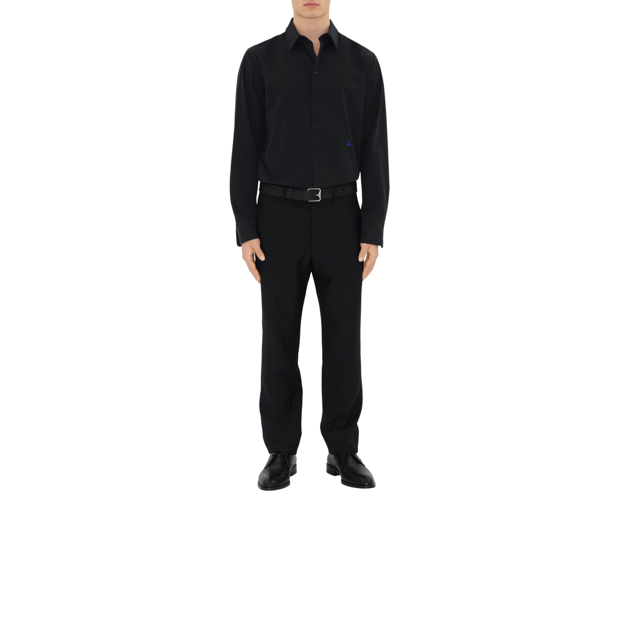 코튼 포멀 셔츠 블랙