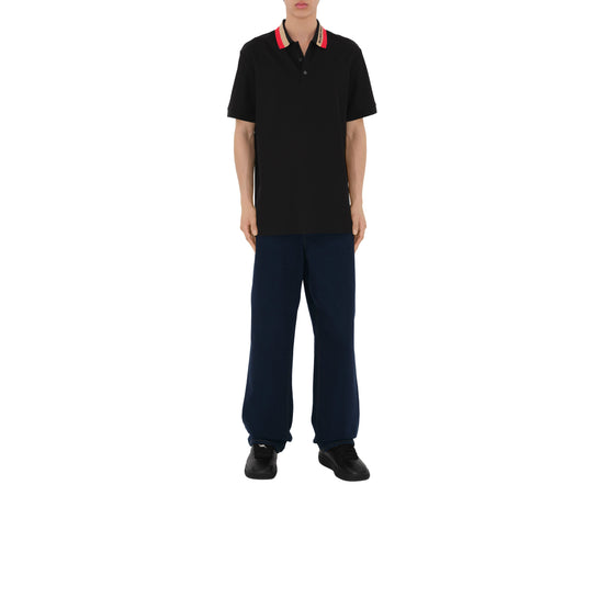 코튼 폴로셔츠 블랙