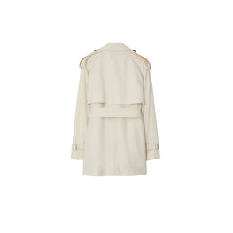 쇼트 개버딘 트렌치코트 칼리코